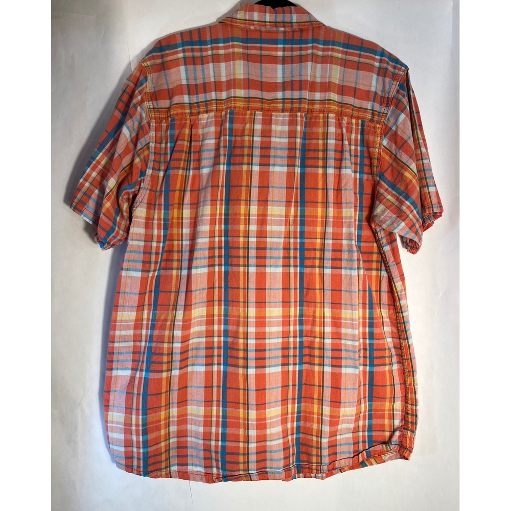 Kavu Men's Short Sleeve Button Up Shirt Orange Size XL - Picture 3 of 8